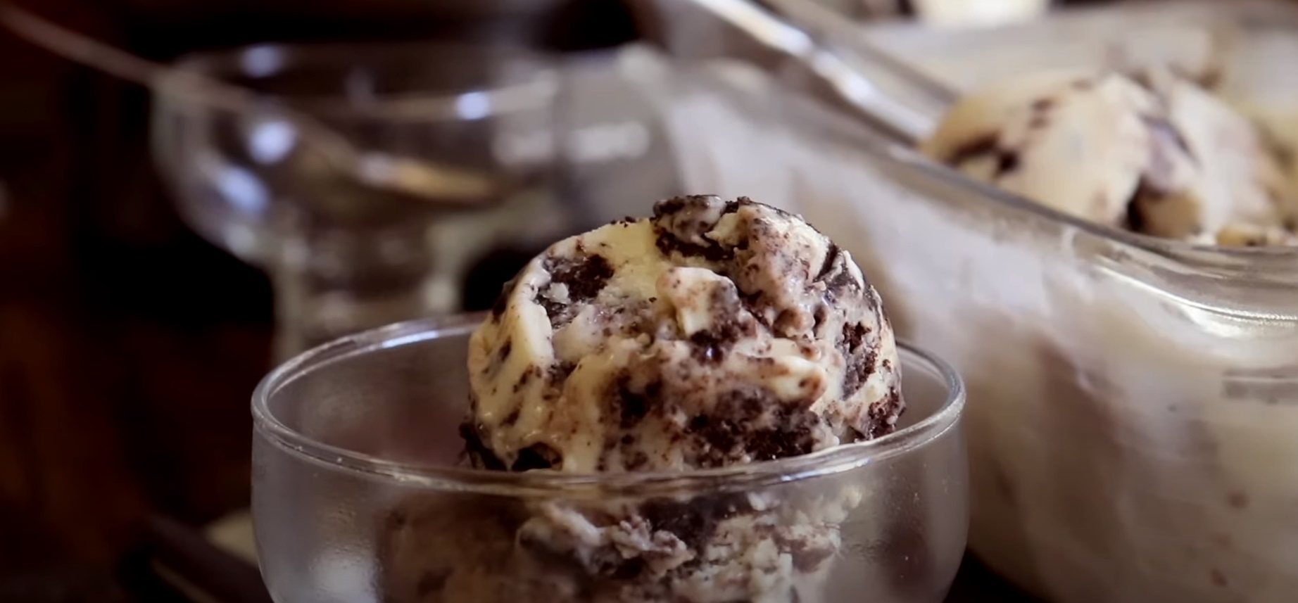 Sorvete de Creme Caseiro com Mescla de Açaí