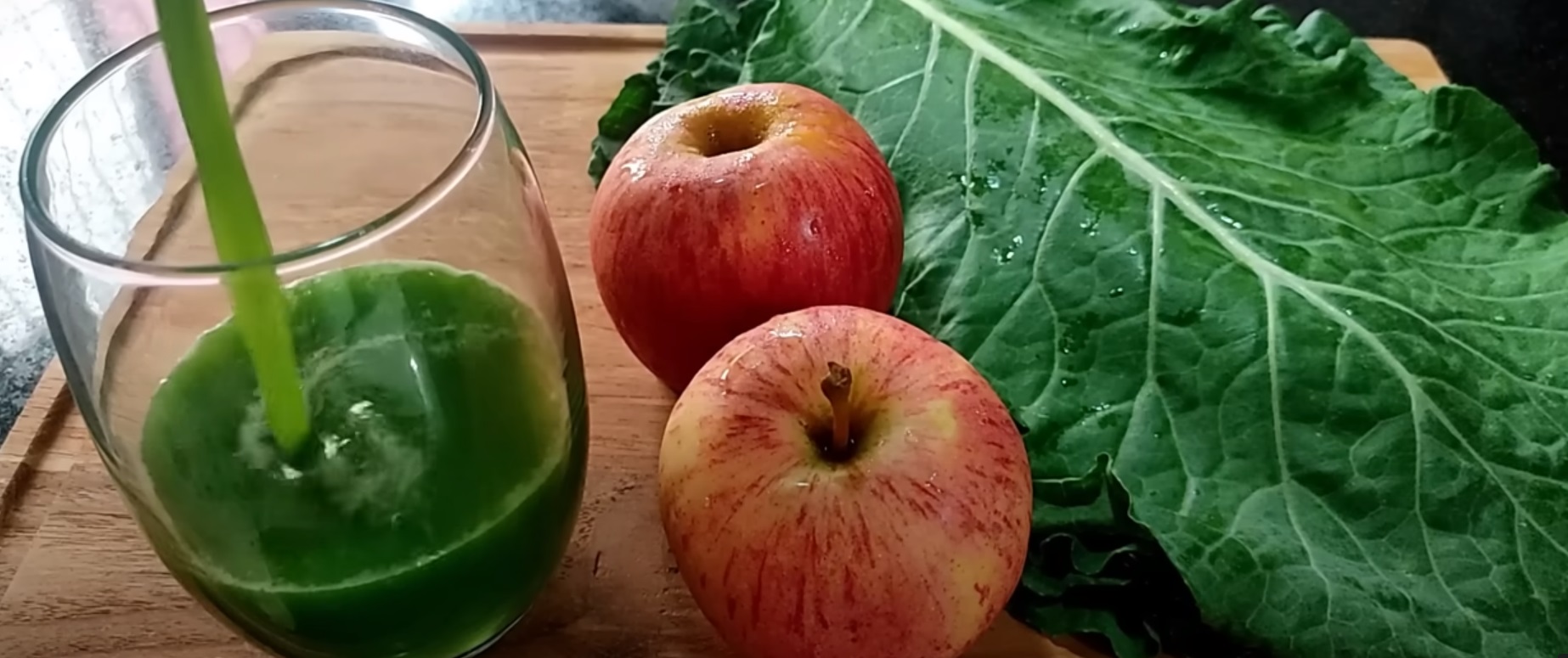 Suco Antioxidante de Melancia, Couve e Maçã