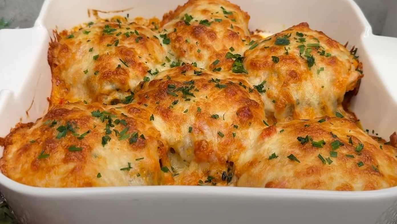 Como fazer bolinho de carne gratinada no forno