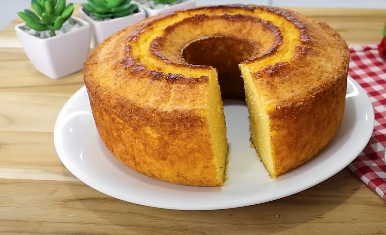 Bolo de fubá sem farinha de trigo